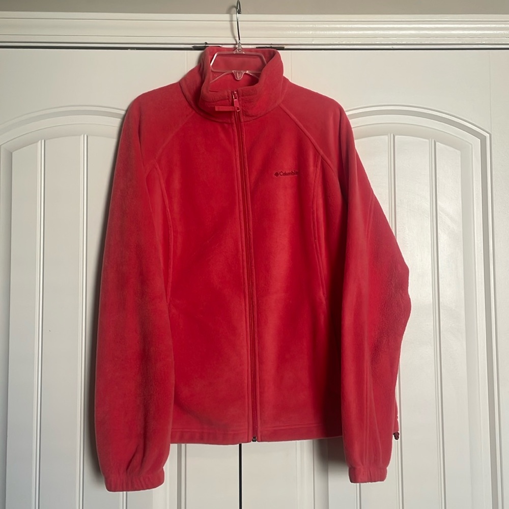 Columbia full zip coral
